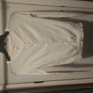 Girls Off White Cardigan sz XL